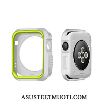 Apple Watch Series 1 Kuoret Suojaus Kotelo Silikoni Valkoinen Kuori