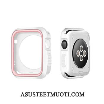 Apple Watch Series 1 Kuoret Suojaus Kotelo Silikoni Valkoinen Kuori