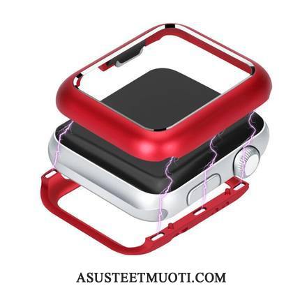 Apple Watch Series 3 Kuoret Murtumaton Trendi Musta Kuori Metalli