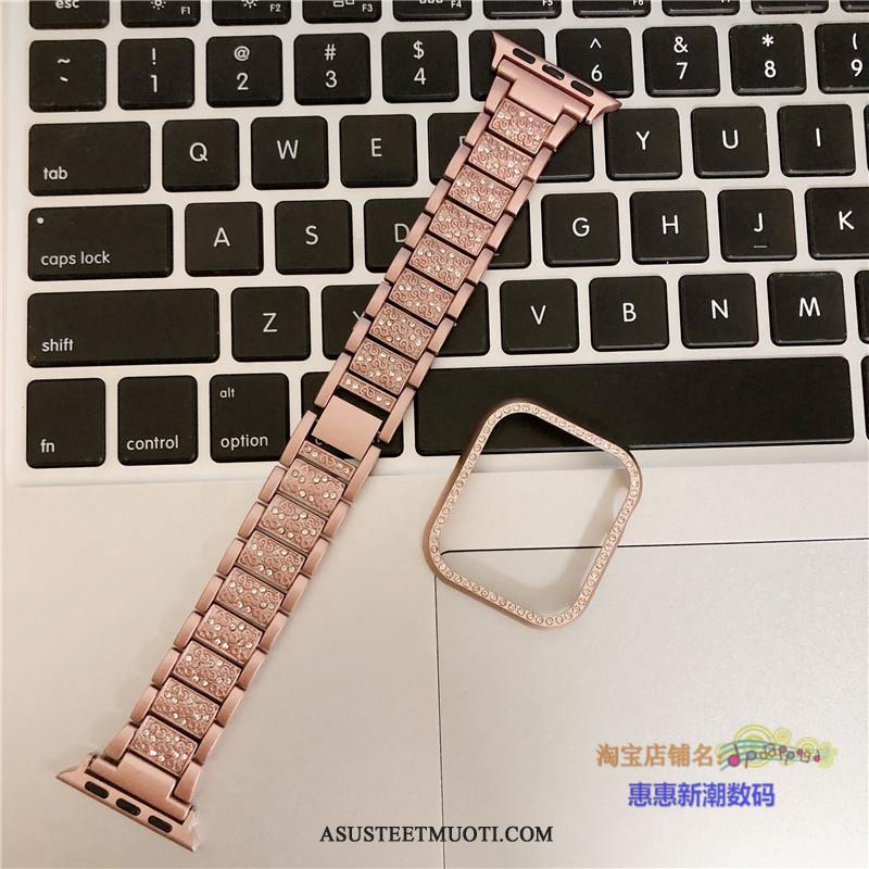 Apple Watch Series 3 Kuori Kuoret Rhinestone Inlay Musta