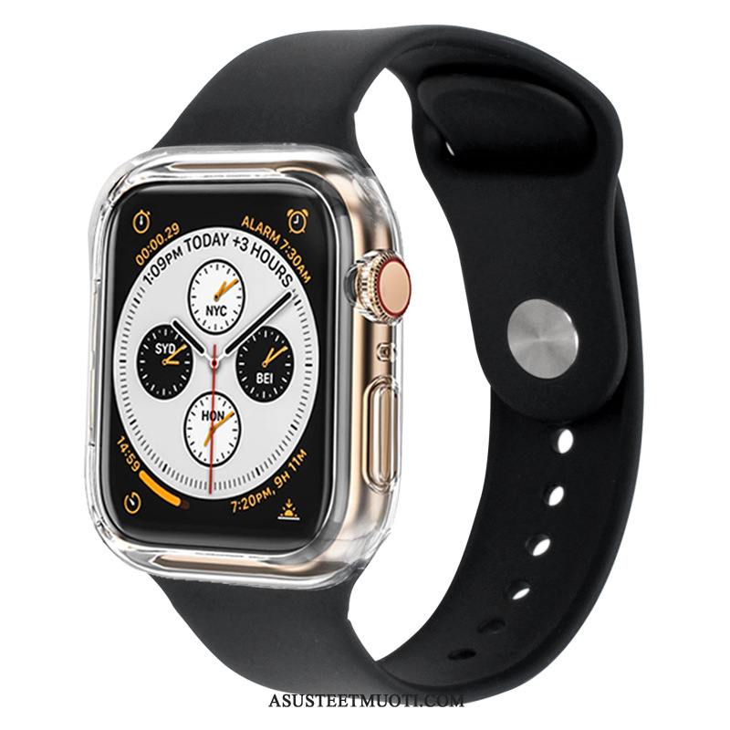 Apple Watch Series 3 Kuori Kuoret Suojaus Urheilu Silikoni Musta Kotelo