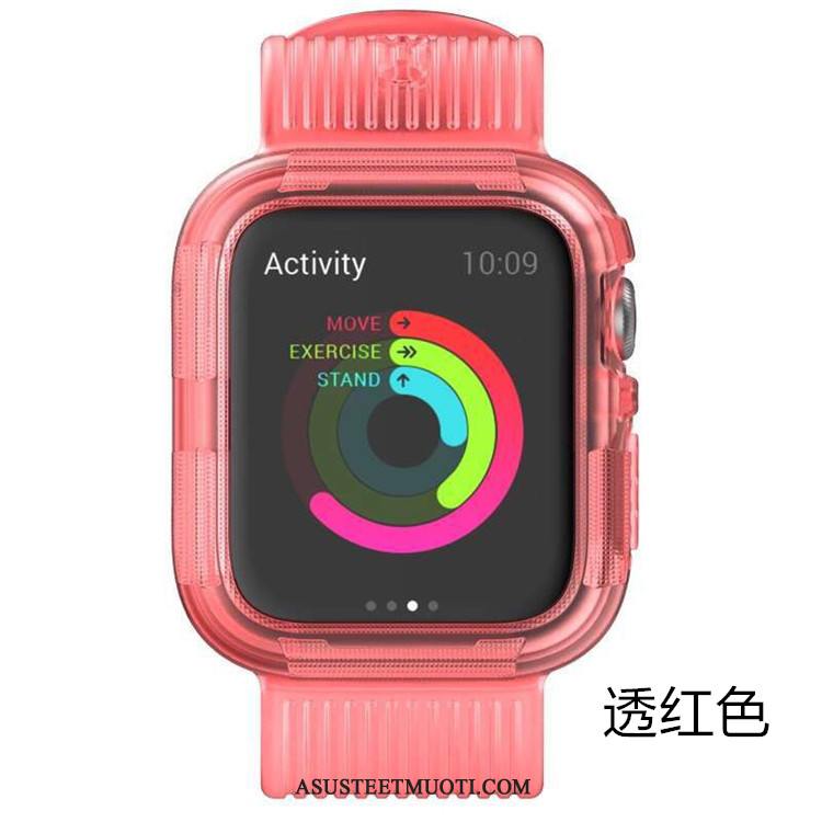 Apple Watch Series 4 Kuori Kuoret Murtumaton Harmaa Suojaus Silikoni