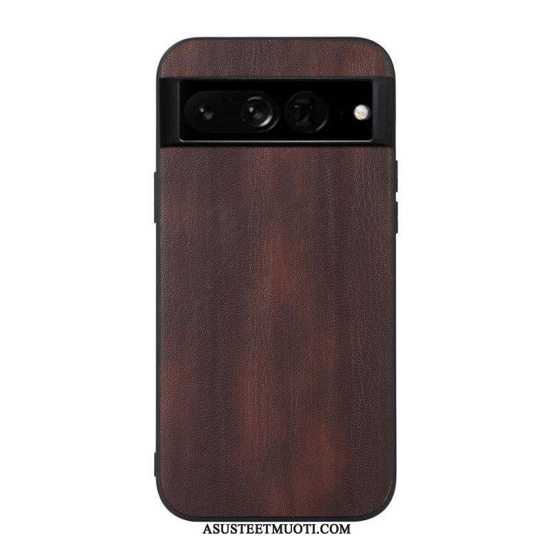 Case Google Pixel 7 Pro Retro Keinonahkaa