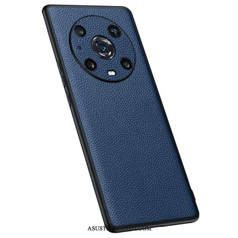 Case Honor Magic 4 Pro Aitoa Litsi-nahkaa