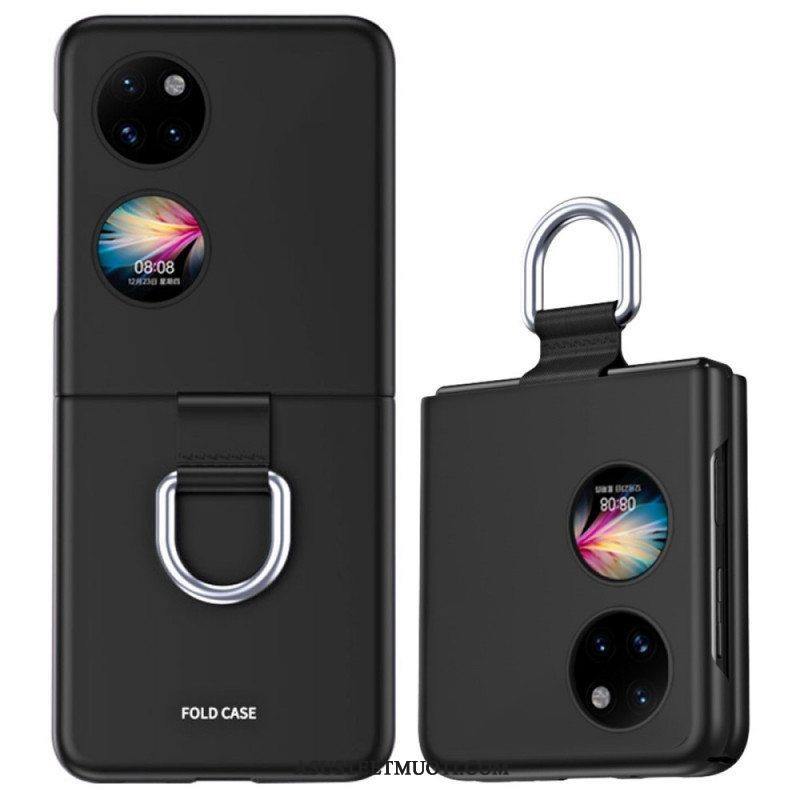 Case Huawei P50 Pocket Skin-touch Renkaalla