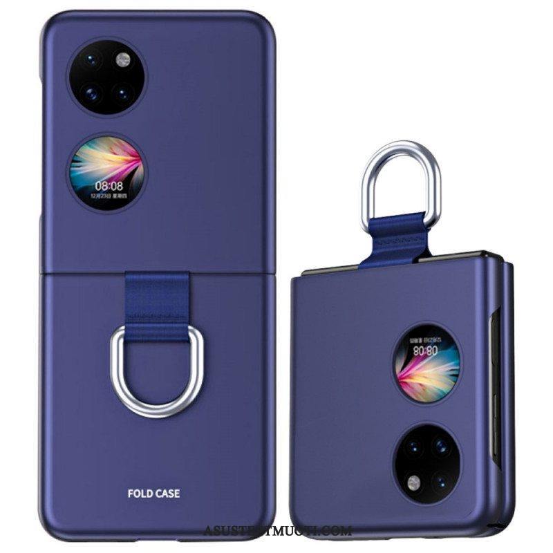 Case Huawei P50 Pocket Skin-touch Renkaalla