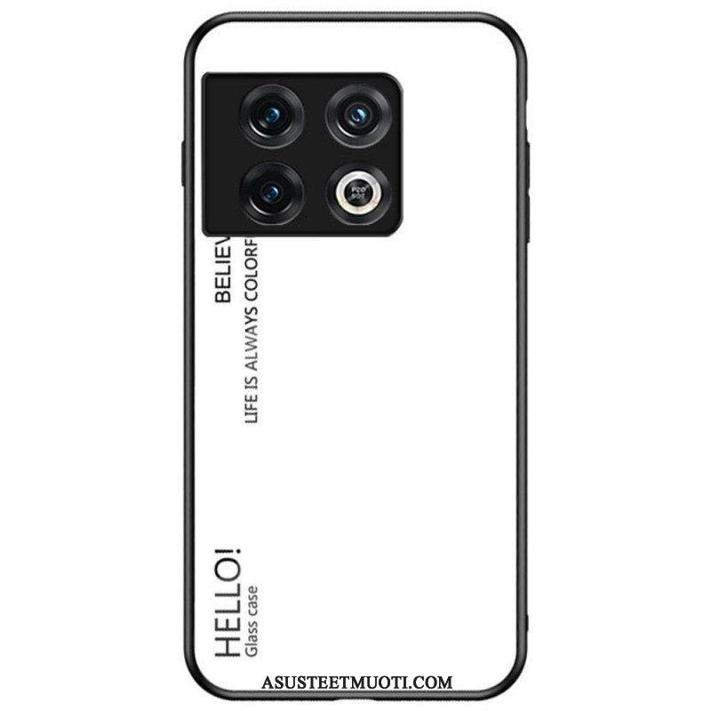 Case OnePlus 10 Pro 5G Karkaistu Lasi Hello