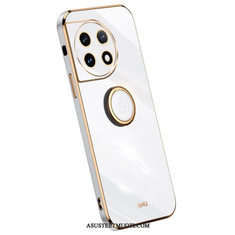 Case OnePlus 11 5G Kultaiset Reunat Rengastuella
