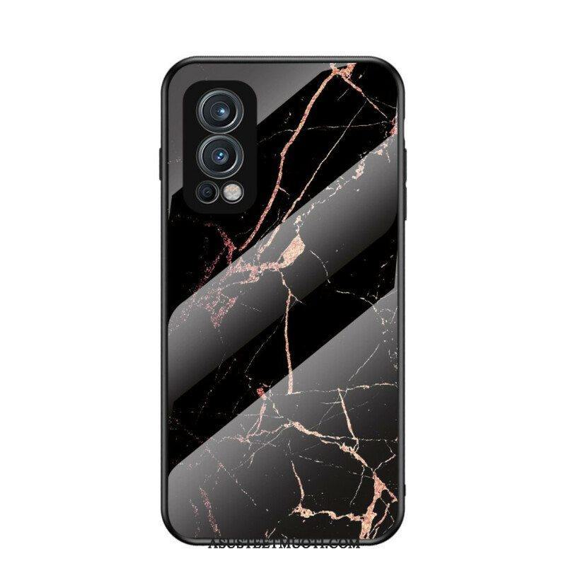 Case OnePlus Nord 2 5G Marmorivärit Karkaistu Lasi