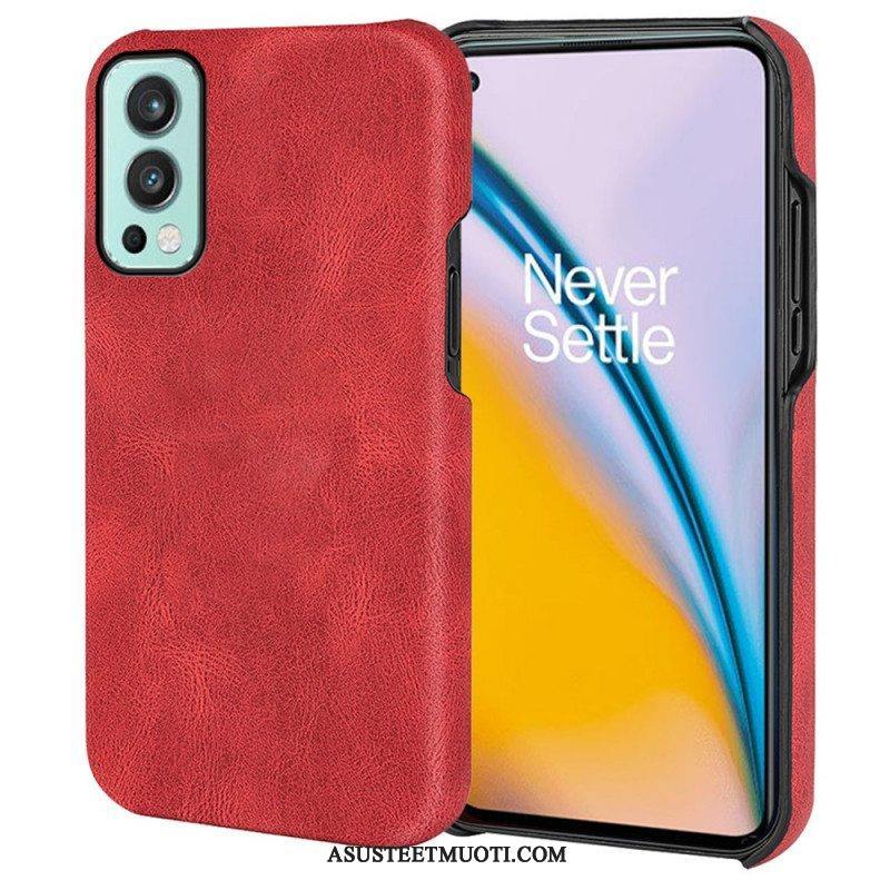 Case OnePlus Nord 2 5G Uusia Värejä Elegance Leather Effect