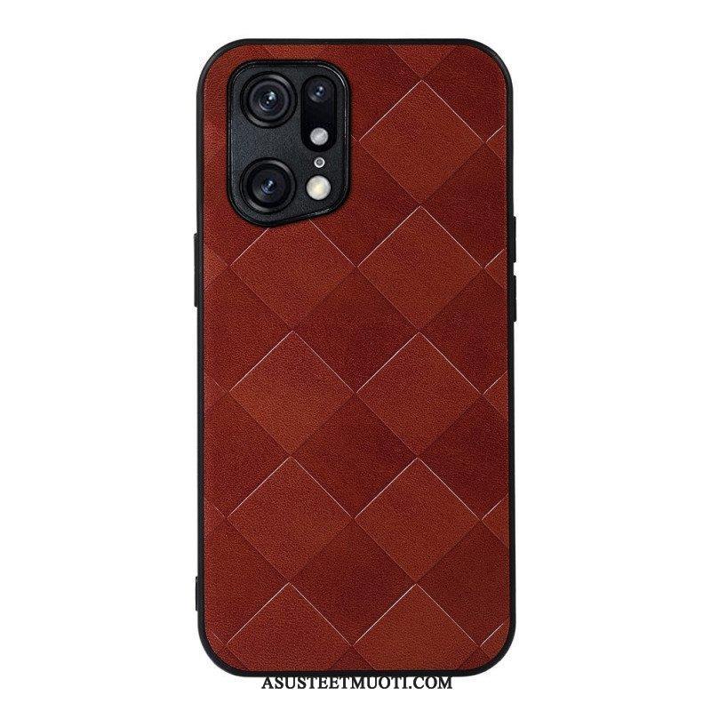 Case Oppo Find X5 Pro Kudottu Rakenne