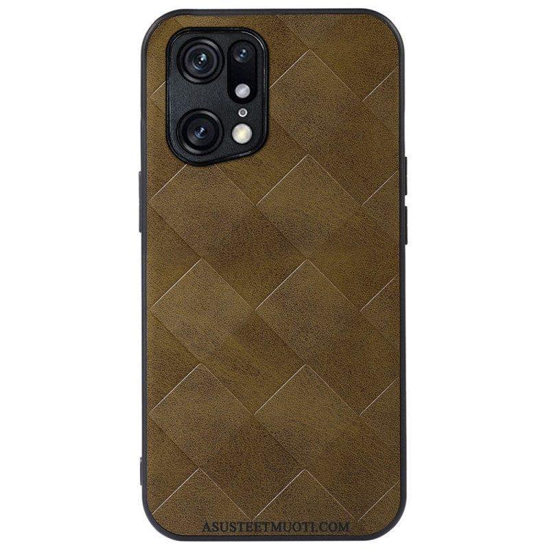 Case Oppo Find X5 Pro Kudottu Rakenne