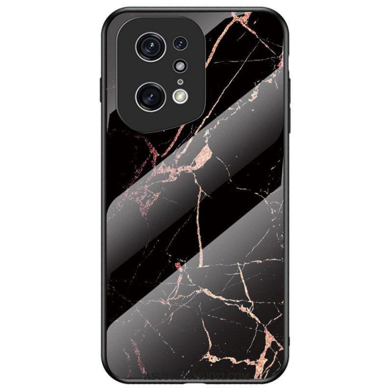 Case Oppo Find X5 Pro Marmorivärit Karkaistu Lasi