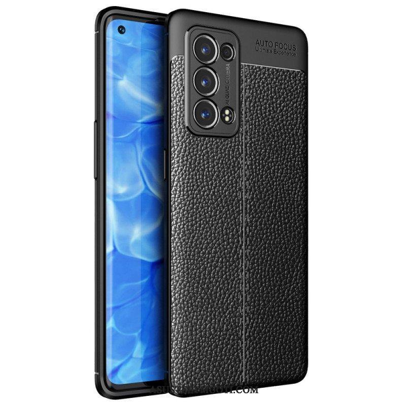 Case Oppo Reno 6 Pro 5G Litchi Double Line Nahka