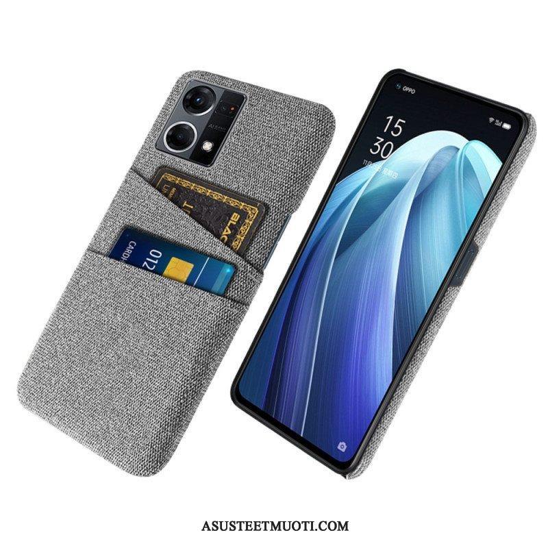 Case Oppo Reno 7 Kangas Korttipidike