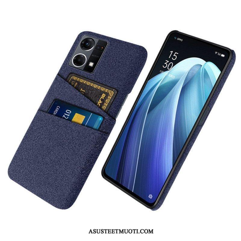 Case Oppo Reno 7 Kangas Korttipidike