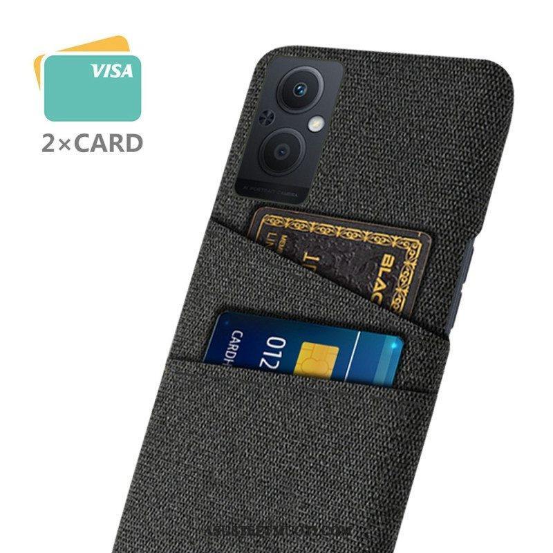 Case Oppo Reno 8 Lite Korttipidikkeen Kangas