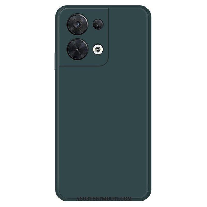 Case Oppo Reno 8 Sisustus Silikonista Mikrokuitua