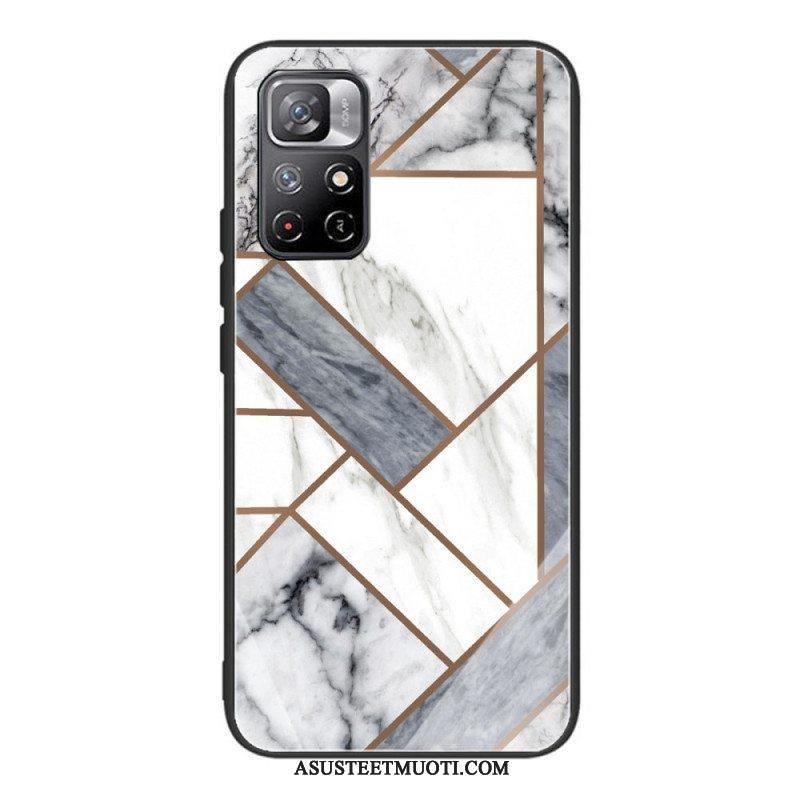 Case Poco M4 Pro 5G Karkaistu Marmori Geometria