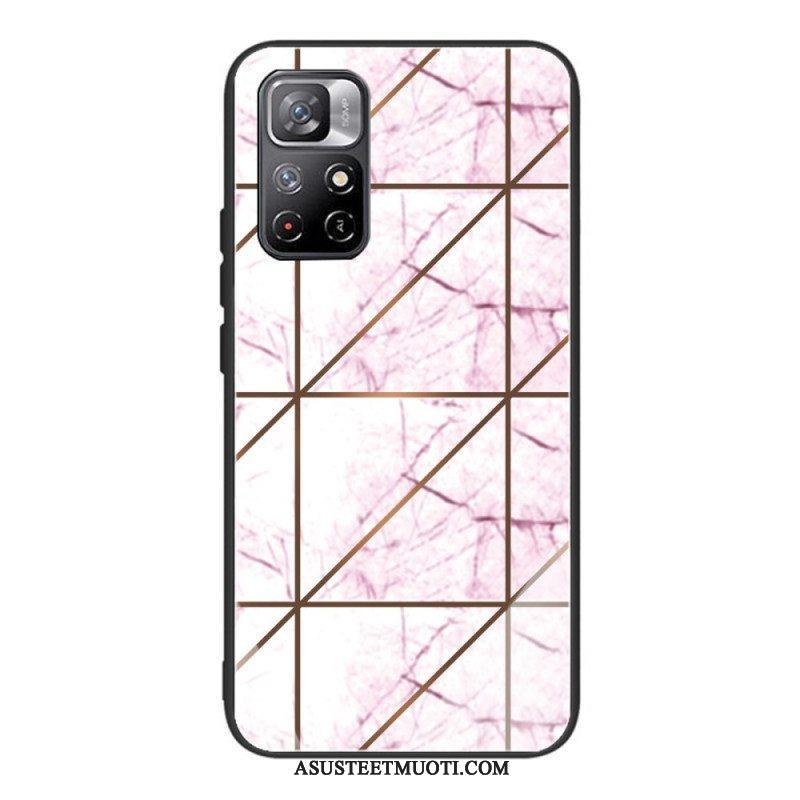 Case Poco M4 Pro 5G Karkaistu Marmori Geometria