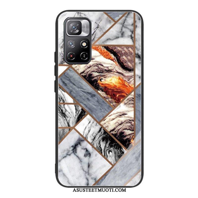 Case Poco M4 Pro 5G Karkaistu Marmori Geometria