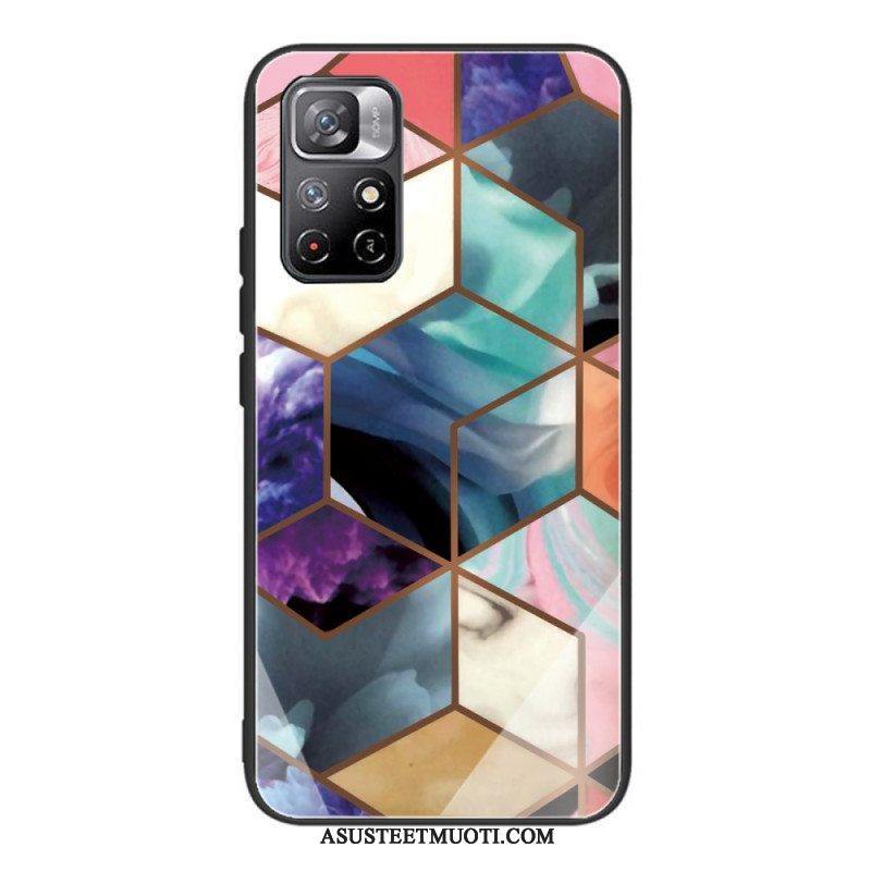 Case Poco M4 Pro 5G Karkaistu Marmori Geometria