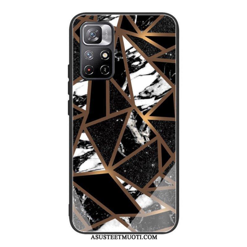 Case Poco M4 Pro 5G Marmori Design Karkaistu Lasi