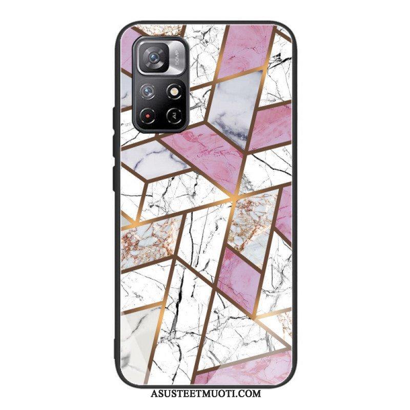 Case Poco M4 Pro 5G Marmori Design Karkaistu Lasi