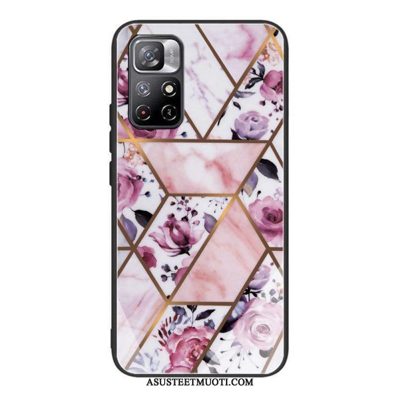 Case Poco M4 Pro 5G Marmori Design Karkaistu Lasi