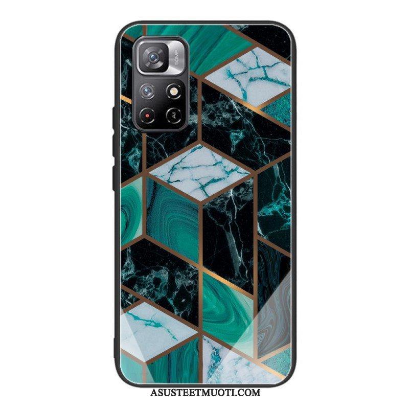 Case Poco M4 Pro 5G Marmori Design Karkaistu Lasi