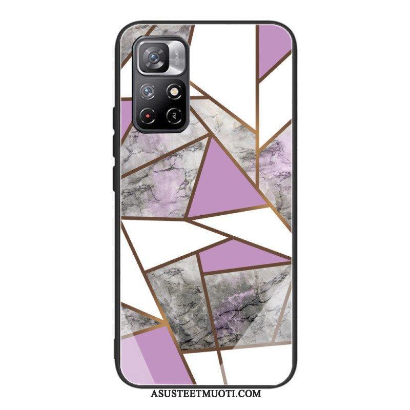 Case Poco M4 Pro 5G Marmori Design Karkaistu Lasi