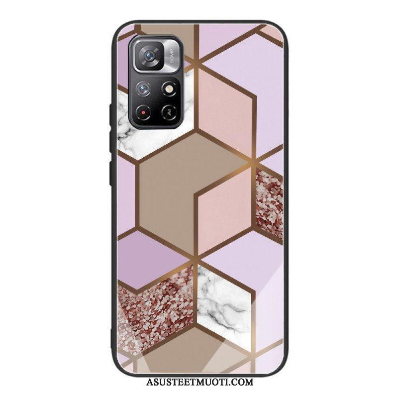 Case Poco M4 Pro 5G Marmori Design Karkaistu Lasi