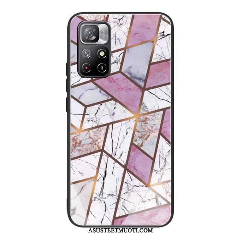 Case Poco M4 Pro 5G Marmori Design Karkaistu Lasi