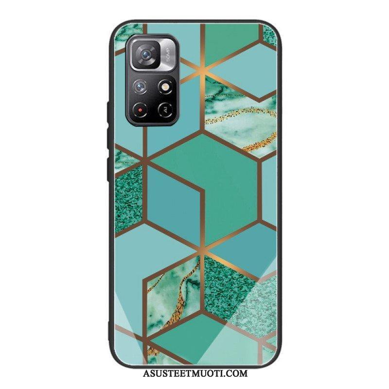 Case Poco M4 Pro 5G Marmori Design Karkaistu Lasi