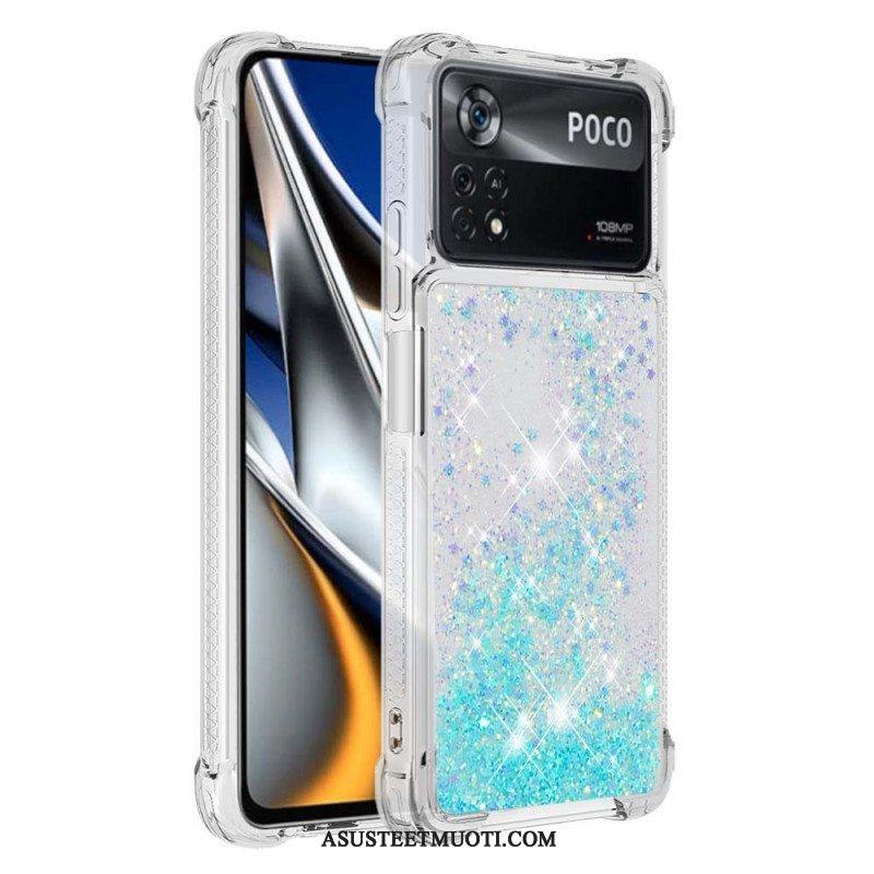 Case Poco X4 Pro 5G Desires Paljetteja