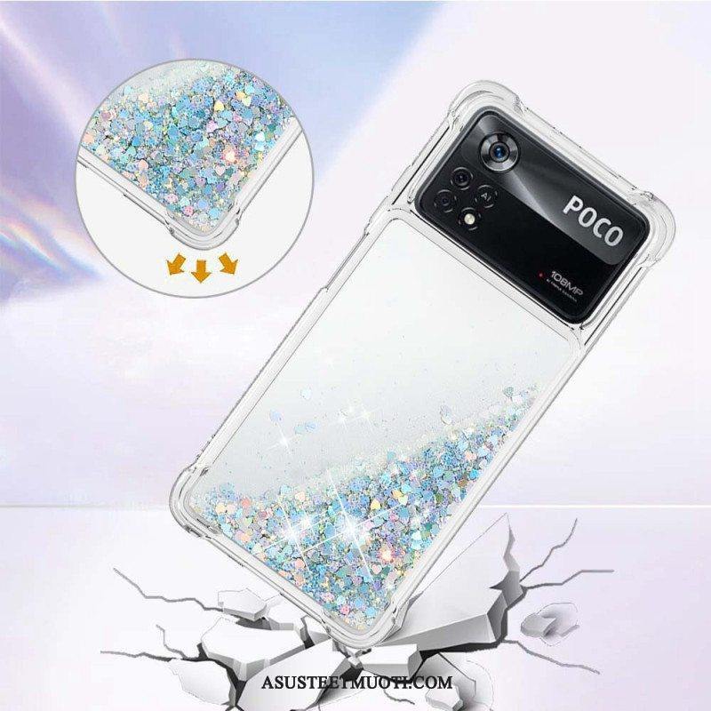 Case Poco X4 Pro 5G Desires Paljetteja