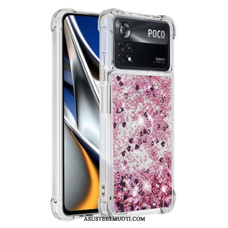 Case Poco X4 Pro 5G Desires Paljetteja