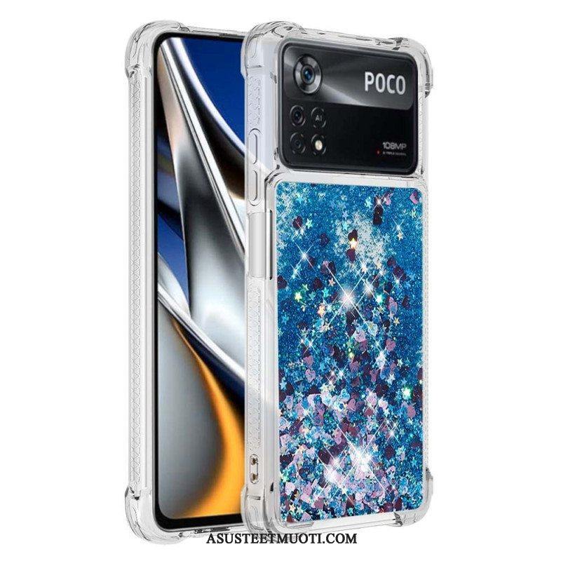 Case Poco X4 Pro 5G Desires Paljetteja