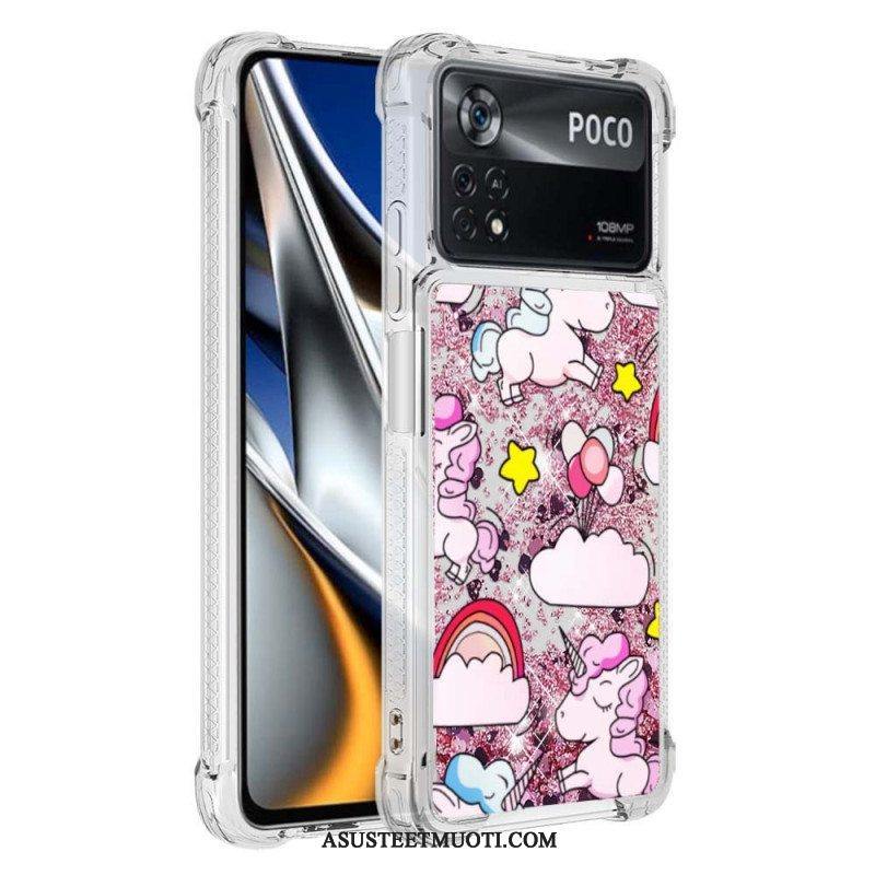 Case Poco X4 Pro 5G Glitter Unicorn