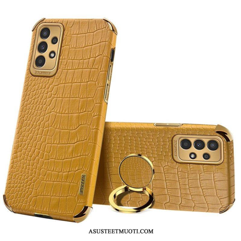 Case Samsung Galaxy A13 Krokotiiliefekti Renkaalla