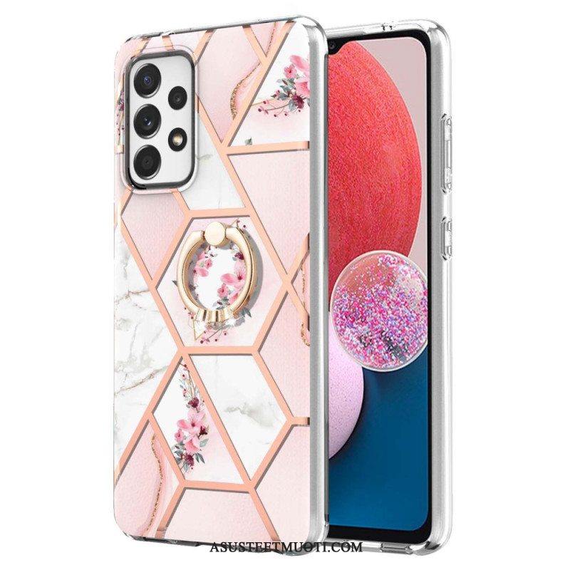 Case Samsung Galaxy A13 Sormus-kiinnike Kukat