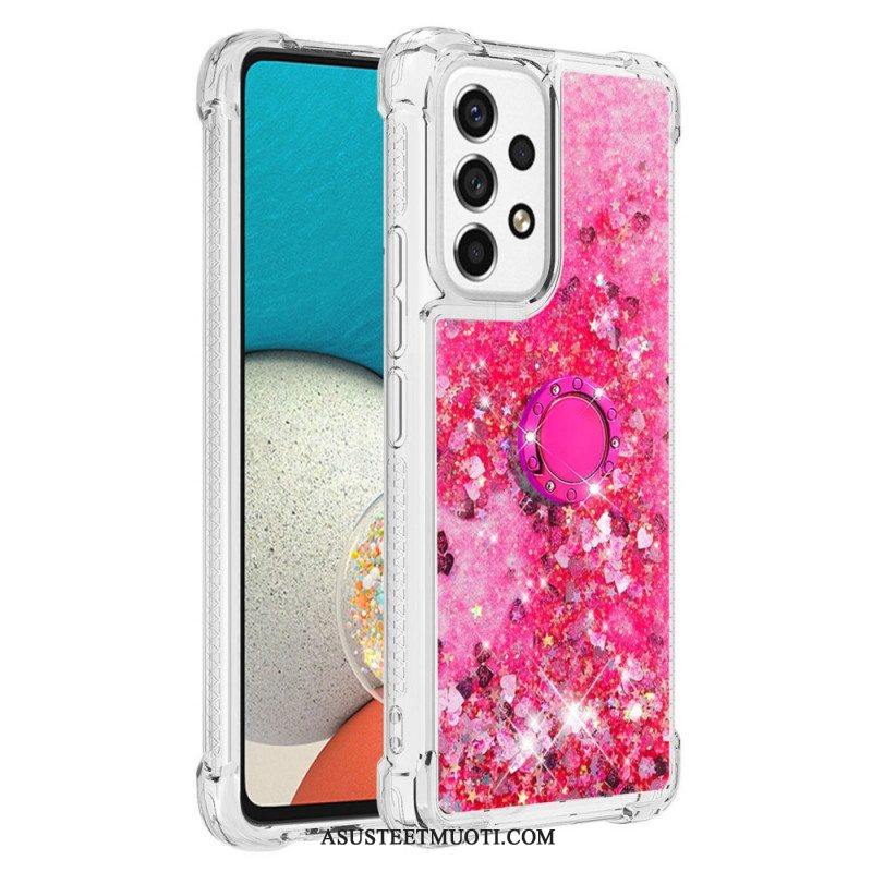 Case Samsung Galaxy A53 5G Paljetteja Rengastuella