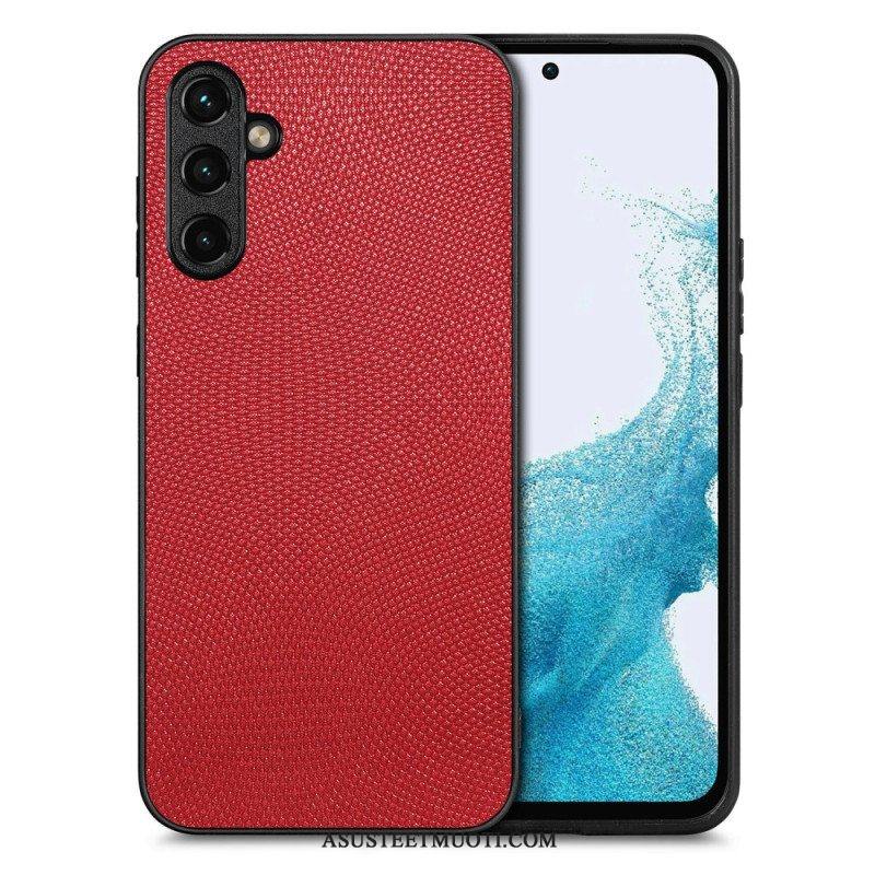 Case Samsung Galaxy A54 5G Värillinen Keinonahka