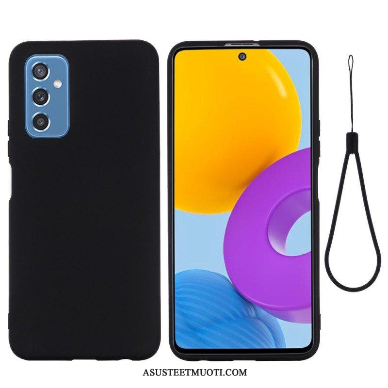 Case Samsung Galaxy M52 5G Suojaketju Kuori Strappy Nestemäinen Silikoni