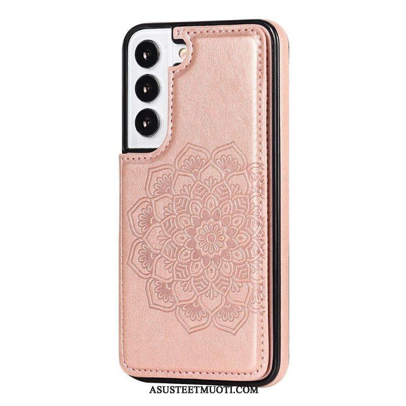 Case Samsung Galaxy S22 5G Mandala Print -korttikotelo