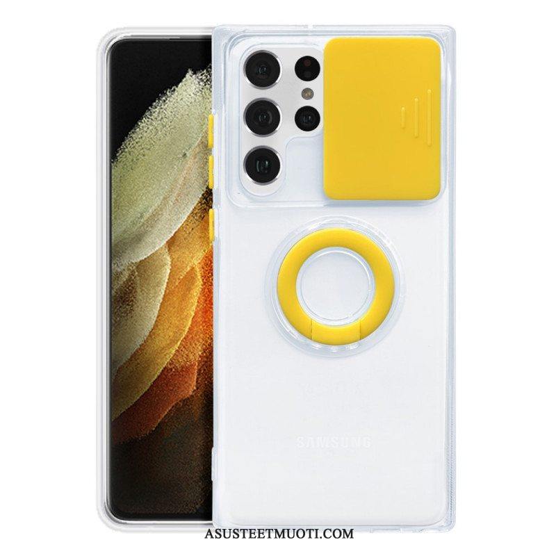 Case Samsung Galaxy S22 Ultra 5G Rengastuki Ja Linssisuojat