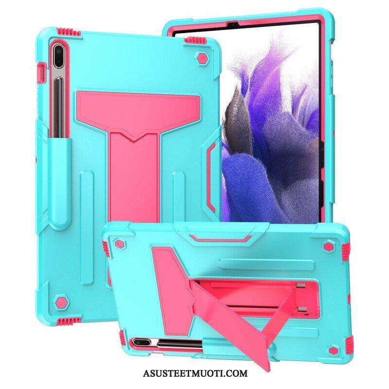 Case Samsung Galaxy Tab S7 FE Kestävä Kokoontaitettava Teline