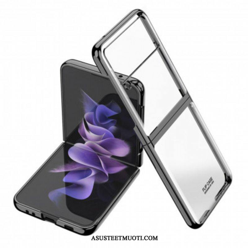 Case Samsung Galaxy Z Flip 3 5G Kotelot Flip Metallistyyliset Reunat