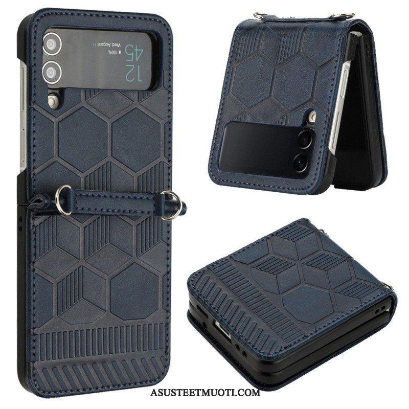 Case Samsung Galaxy Z Flip 4 Kotelot Flip Jalkapallopallon Suunnittelu