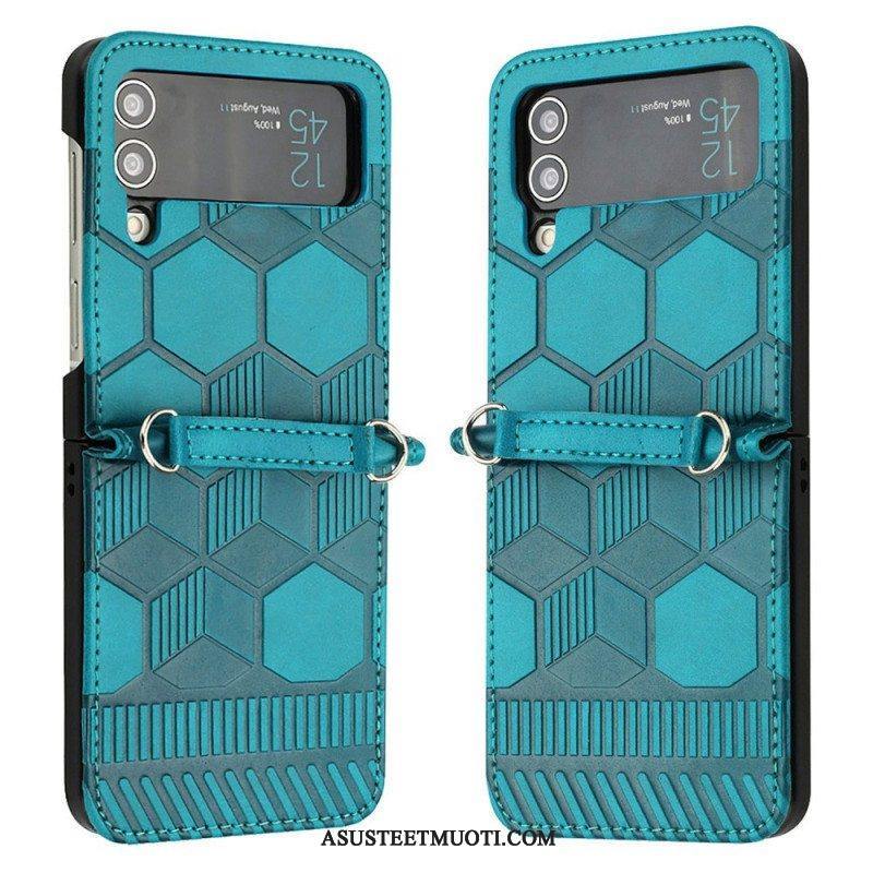 Case Samsung Galaxy Z Flip 4 Kotelot Flip Jalkapallopallon Suunnittelu